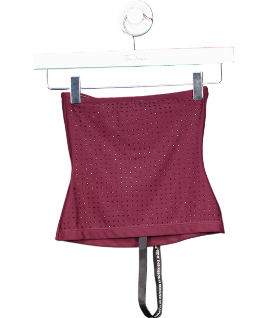 SLA the label Purple Suki Diamante Top UK XXXS