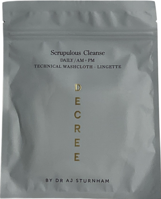 decree White Scrupulous Cleanse Technical Washcloth No Size