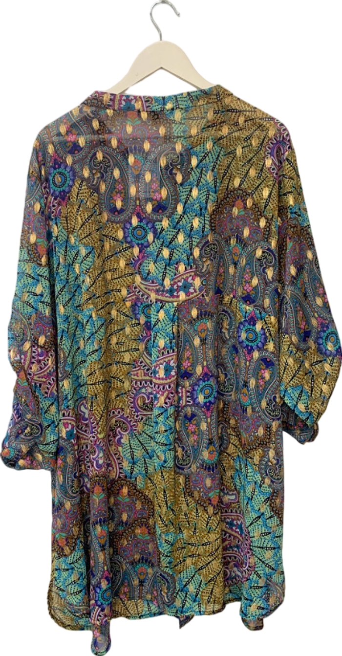 Twister Multicolour Paisley Tunic Dress UK XXL