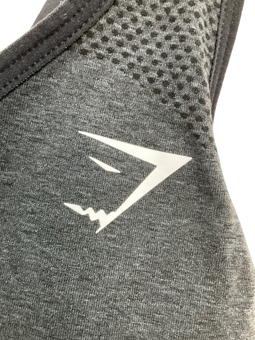 gymshark Black Vital 2.0 V Neck Sports Bra UK XL