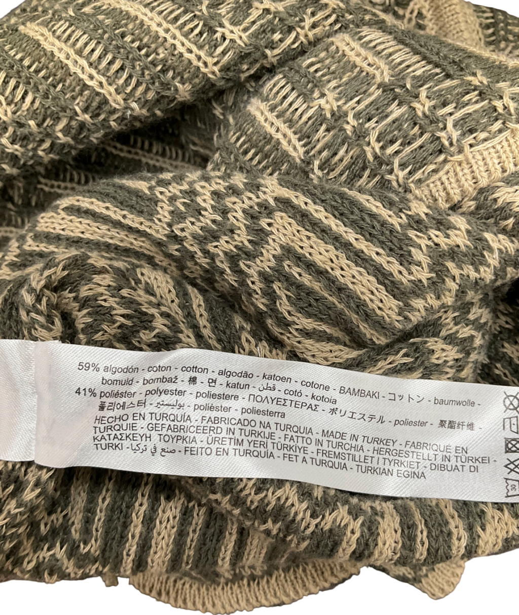 ZARA Beige Knitted Vest UK M