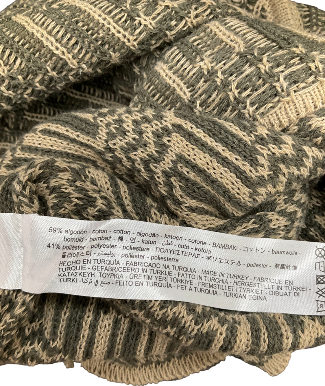 ZARA Beige Knitted Vest UK M