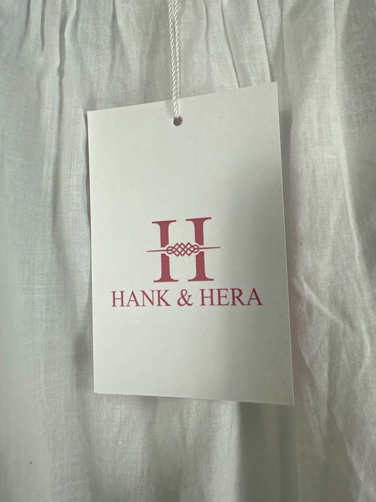 Hank & Hera White 100% Cotton Dress UK XS