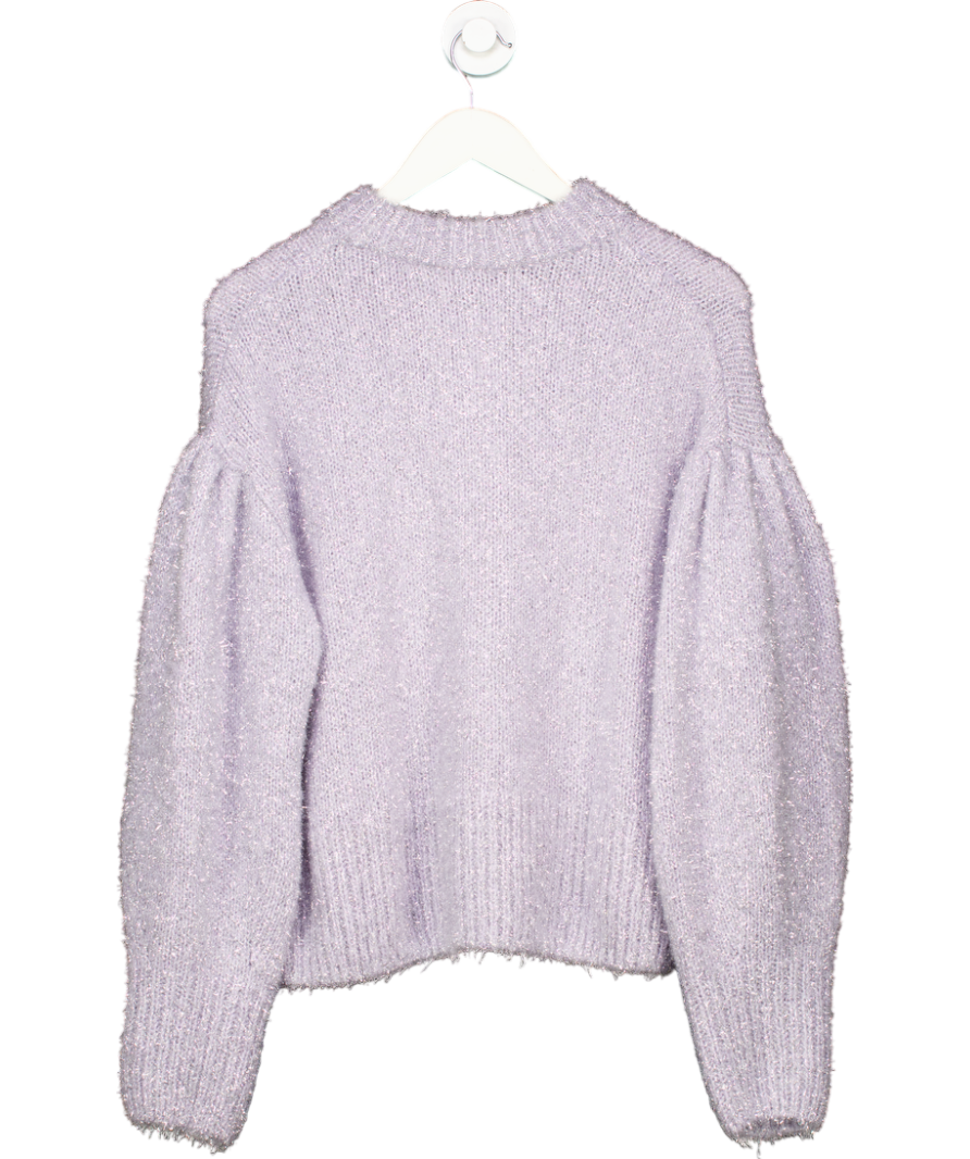 H&M Purple Glittery Jumper UK 12