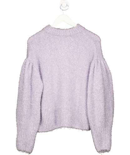 H&M Purple Glittery Jumper UK 12