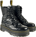 DR MARTENS Black Leather Jadon Platform Boots UK 6 EU 39 👠