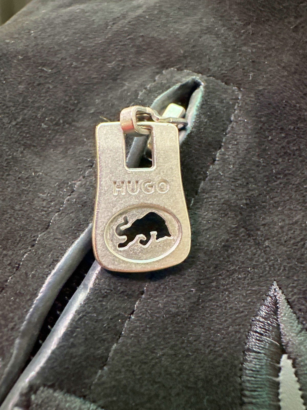 HUGO BOSS X Redbull Racing Bulls Black Leather Jacket UK S