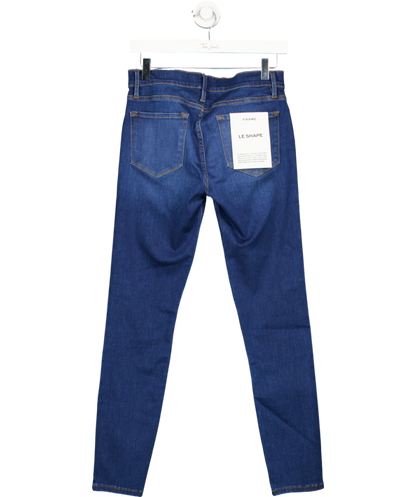 FRAME Blue Super Stretch Denim | High Rise Skinny | Ankle Inseam W28