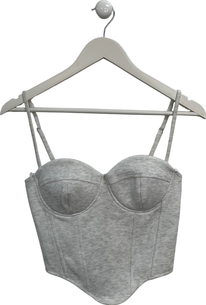 Wanderdoll Grey Constance Contour Strappy Top UK 6