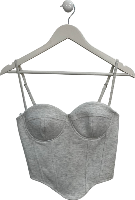 Wanderdoll Grey Constance Contour Strappy Top UK 6