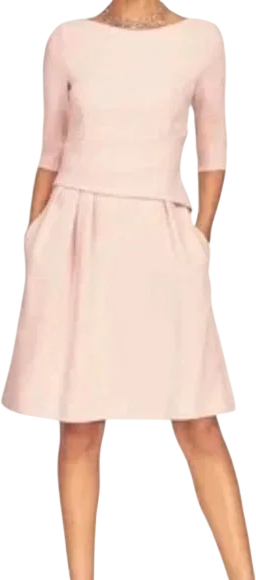 THE FOLD The Fold Sleeveless Camelot Dusty Pink Dress UK 10