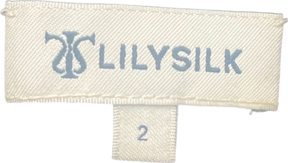 LILYSILK Black 100% SILK  Wide-Leg Pants UK 6