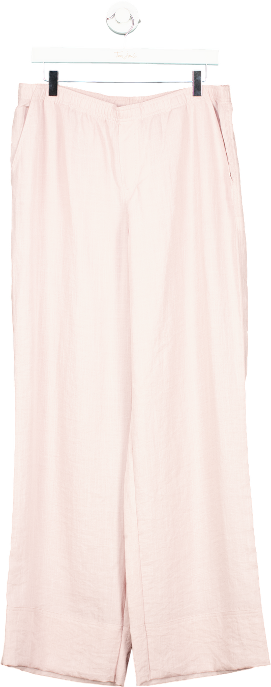 Zara Pink Wide Leg Trousers UK L