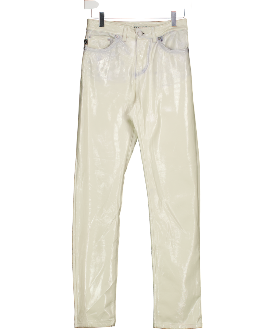 FIORUCCI Cream / Blue Ombre Yves Vinyl Trousers W26