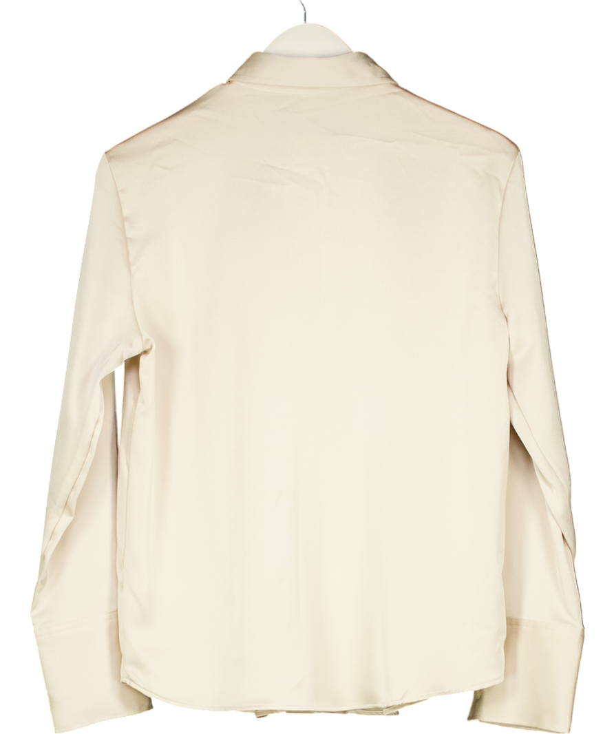 H&M Cream Satin Shirt UK M