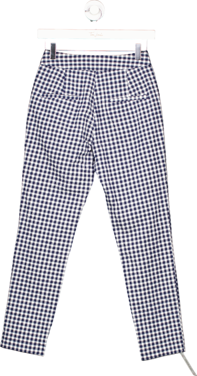 Seen Worn Kept Blue and White Gingham Check Trousers UK 8