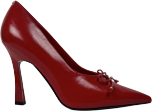 River Island Red Bow Court Heels UK 6 EU 39