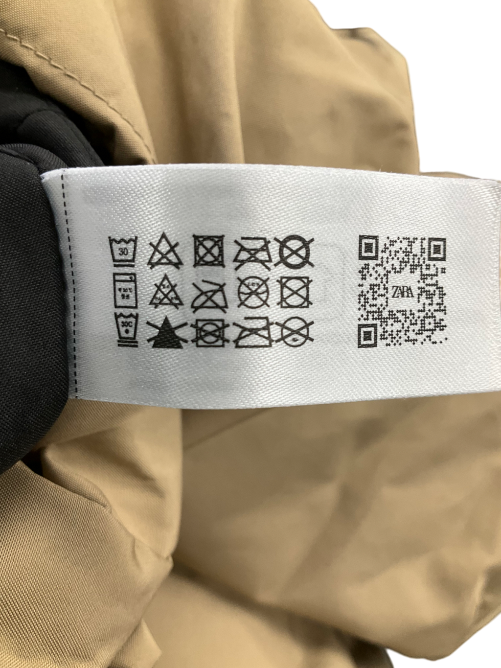 ZARA Beige Short Bomber Jacket UK L