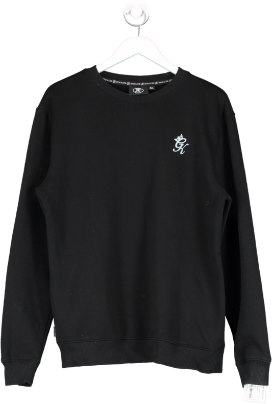 GYM KING Black Fundamental Fleece Sweatshirt UK XL