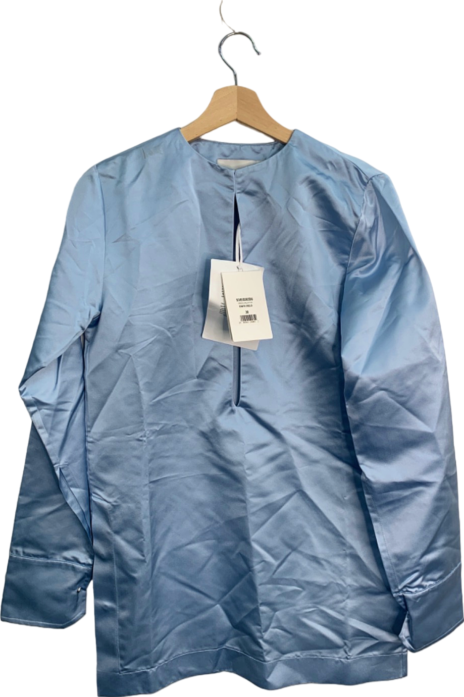 SA SU PHI Light Blue Valentina Silk Dress EU 38 (UK 10)