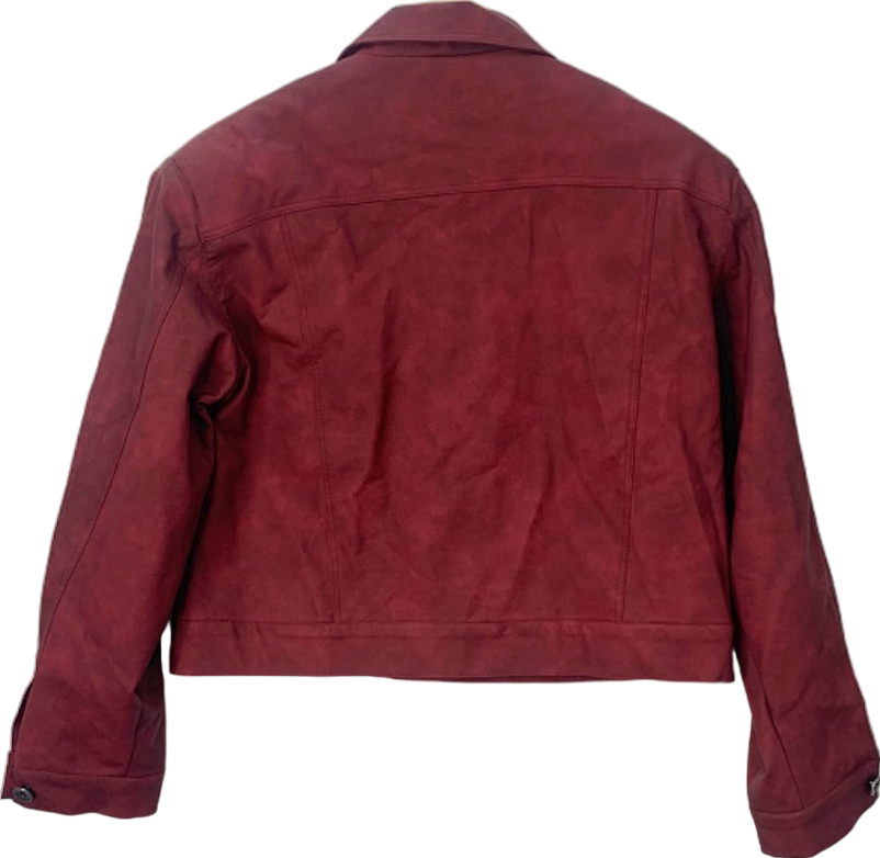 90's Product Red Faux Suede Jacket UK Size 12