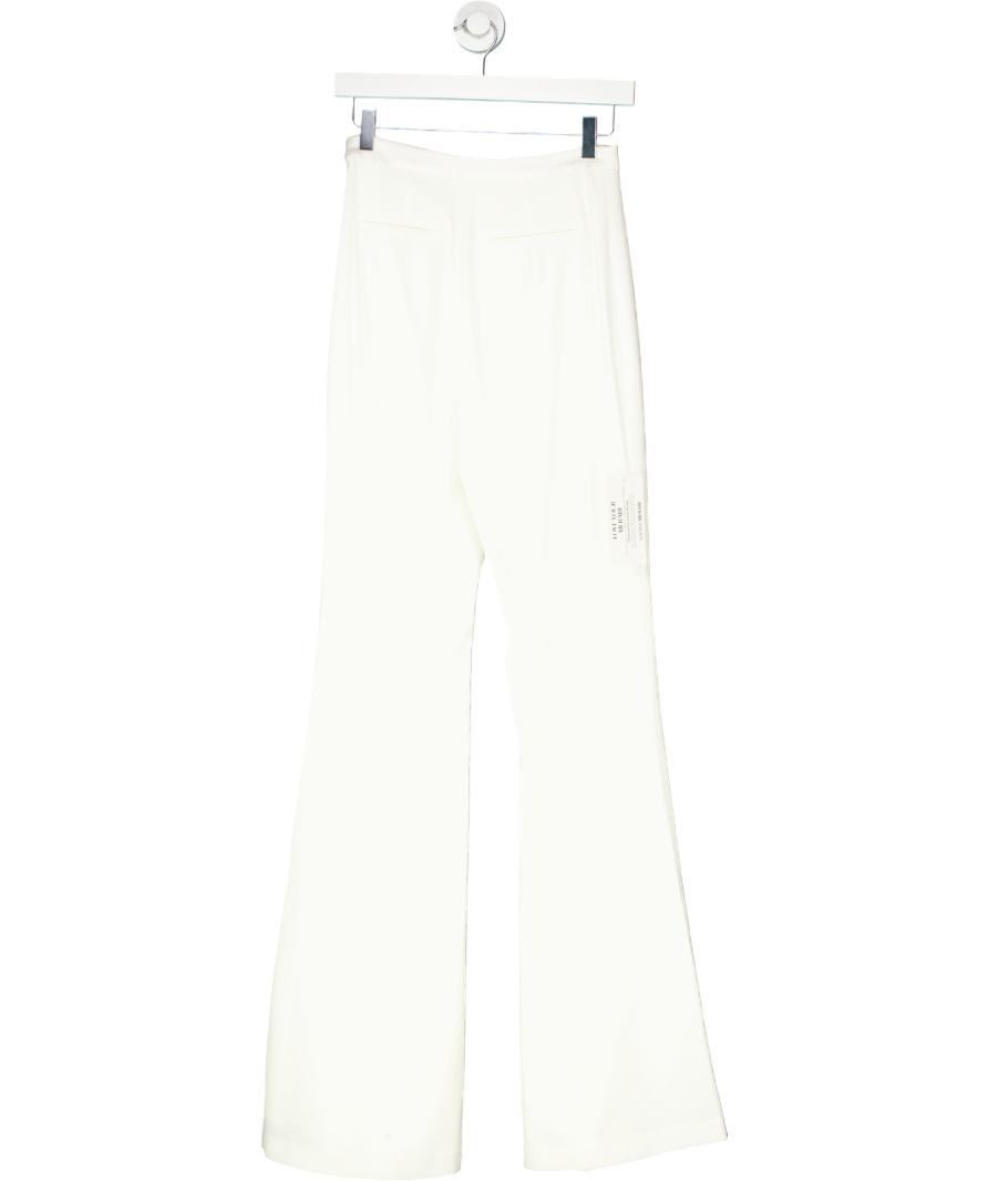 Nadine Merabi White Charlotte Trousers UK XS