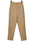 ZARA Beige High Waisted Tapered Trousers UK XS