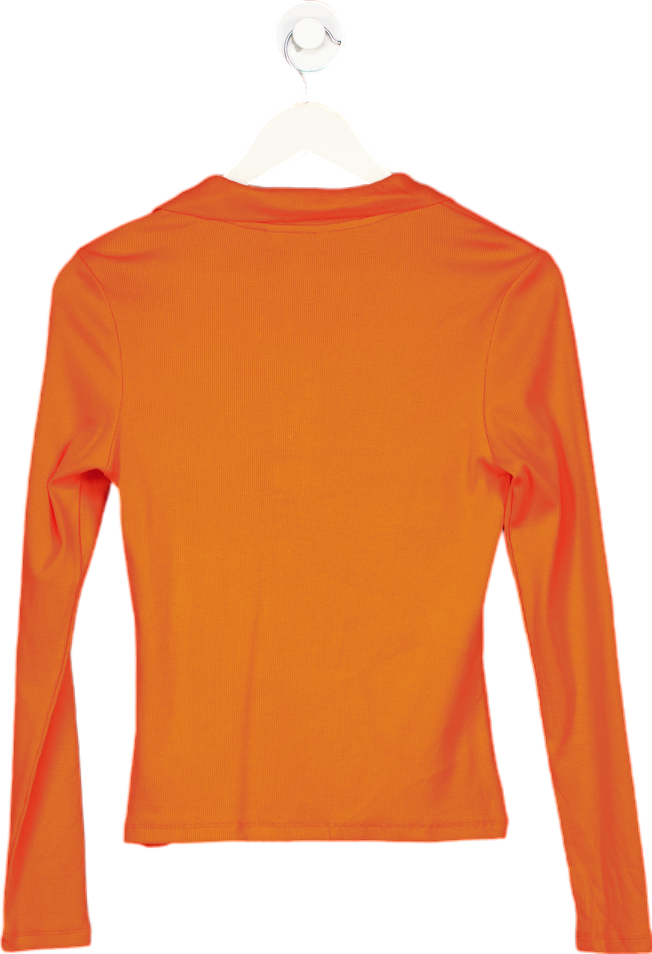 M&S Bright Orange Long Sleeve Top UK 10