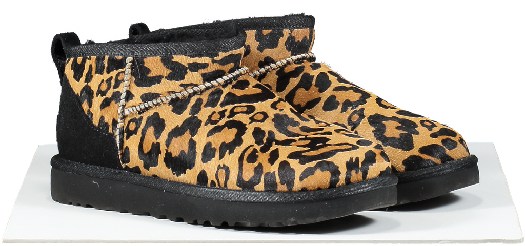 UGG Black Classic Ultra Mini Panther Womens Butterscotch Fashion Boot UK 5 EU 38 👠