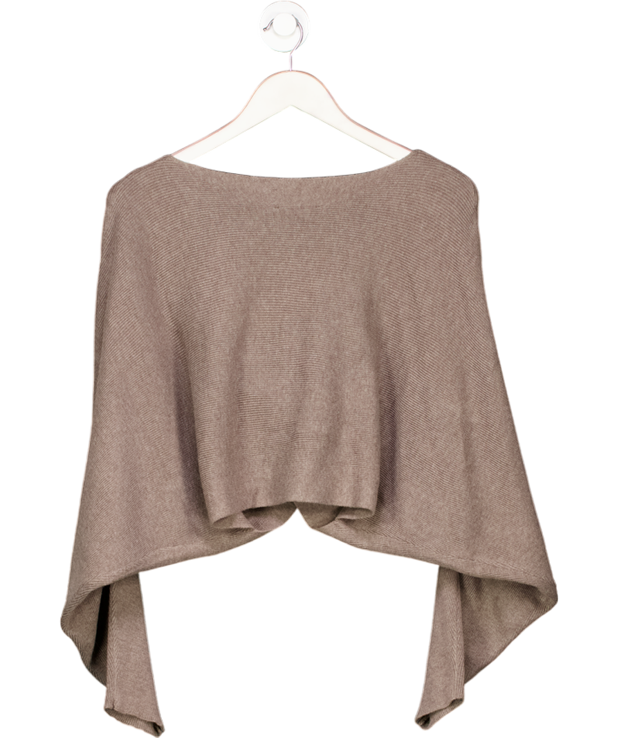 ASOS Brown Batwing Twist Front Knit Jumper UK S