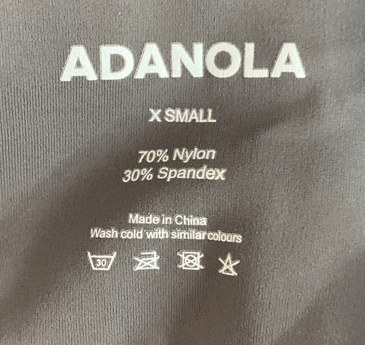 Adanola Grey Ultimate Leggings & Cross Back Bra UK XS