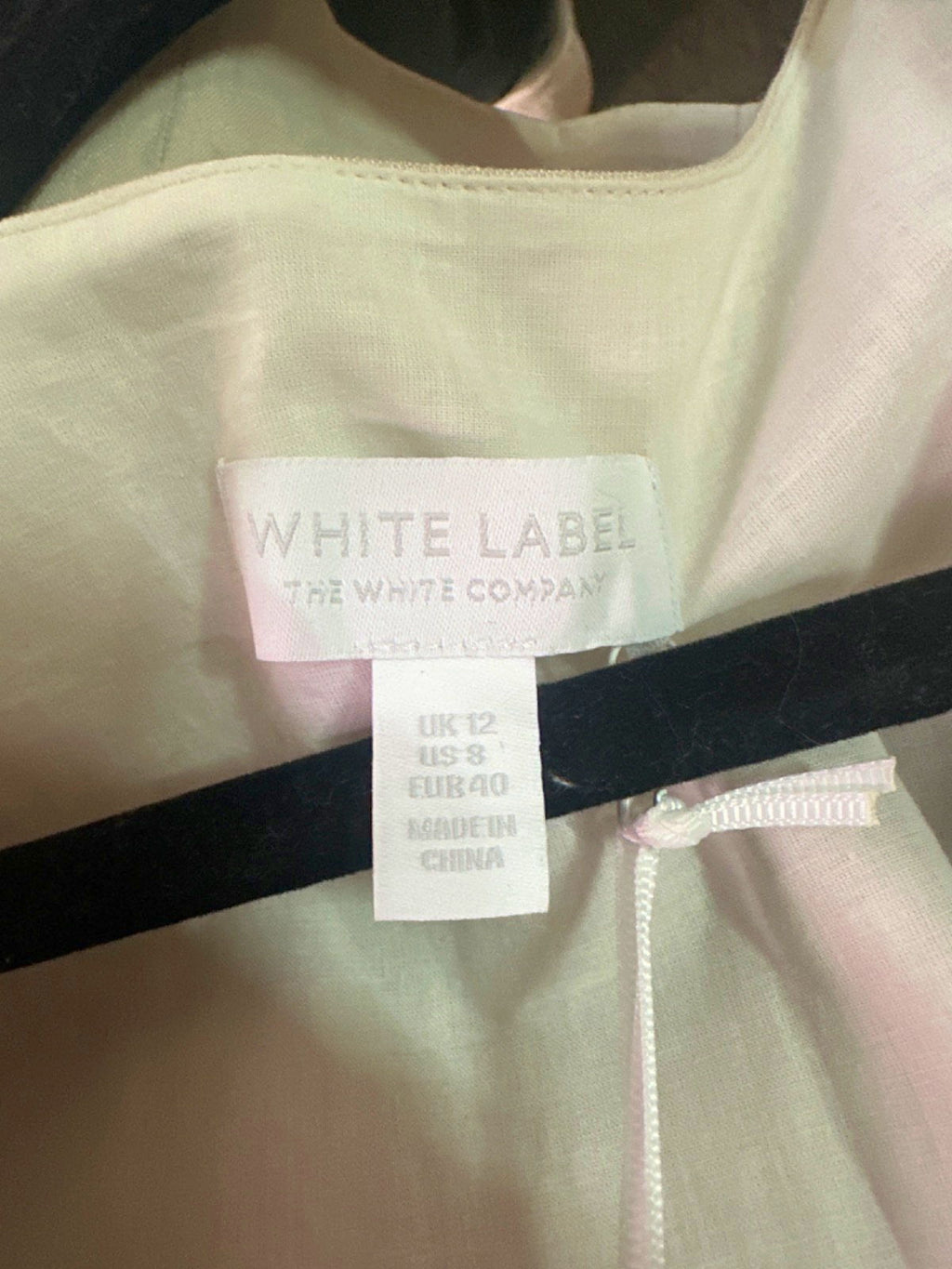 The White Company White Linen Stretch Tailored Waistcoat UK 12