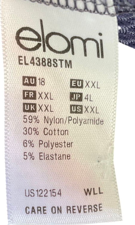 elomi Purple Fish Net Full Brief UK XXL