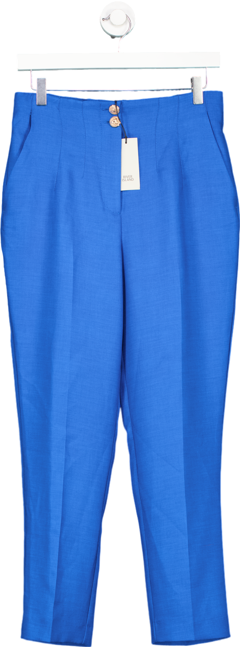 River Island Blue Tailored Trousers UK 10