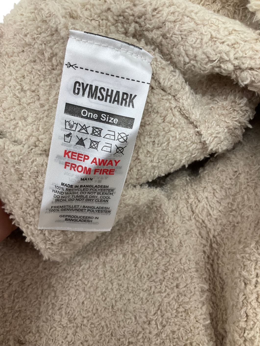 gymshark Cream Cosy Snood One Size