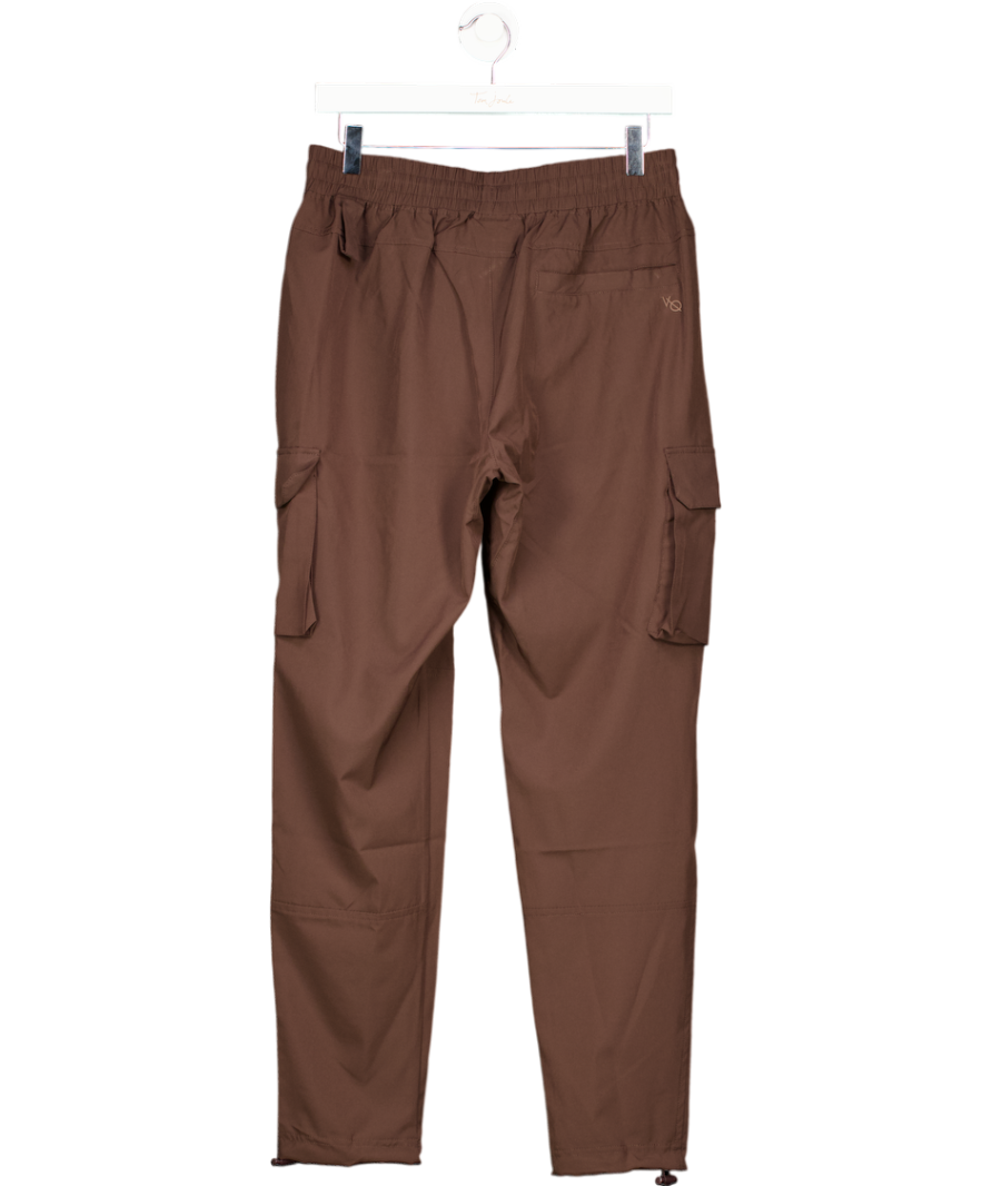 Vanquish Chocolate Brown Utility Cargo Trousers UK L