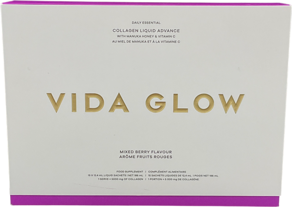 Vida Glow Collagen Liquid Advance Mixed Berry 15x12.4