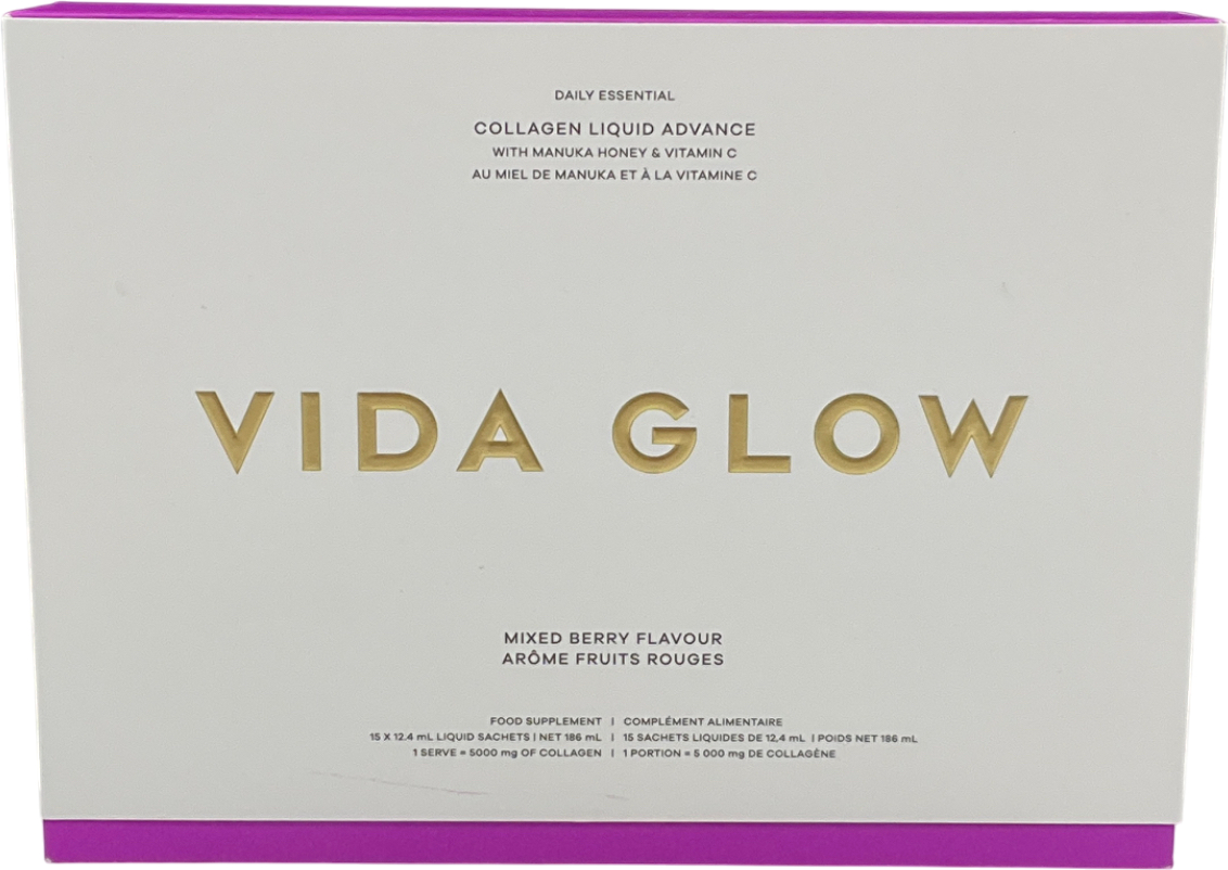 Vida Glow Collagen Liquid Advance Mixed Berry 15x12.4