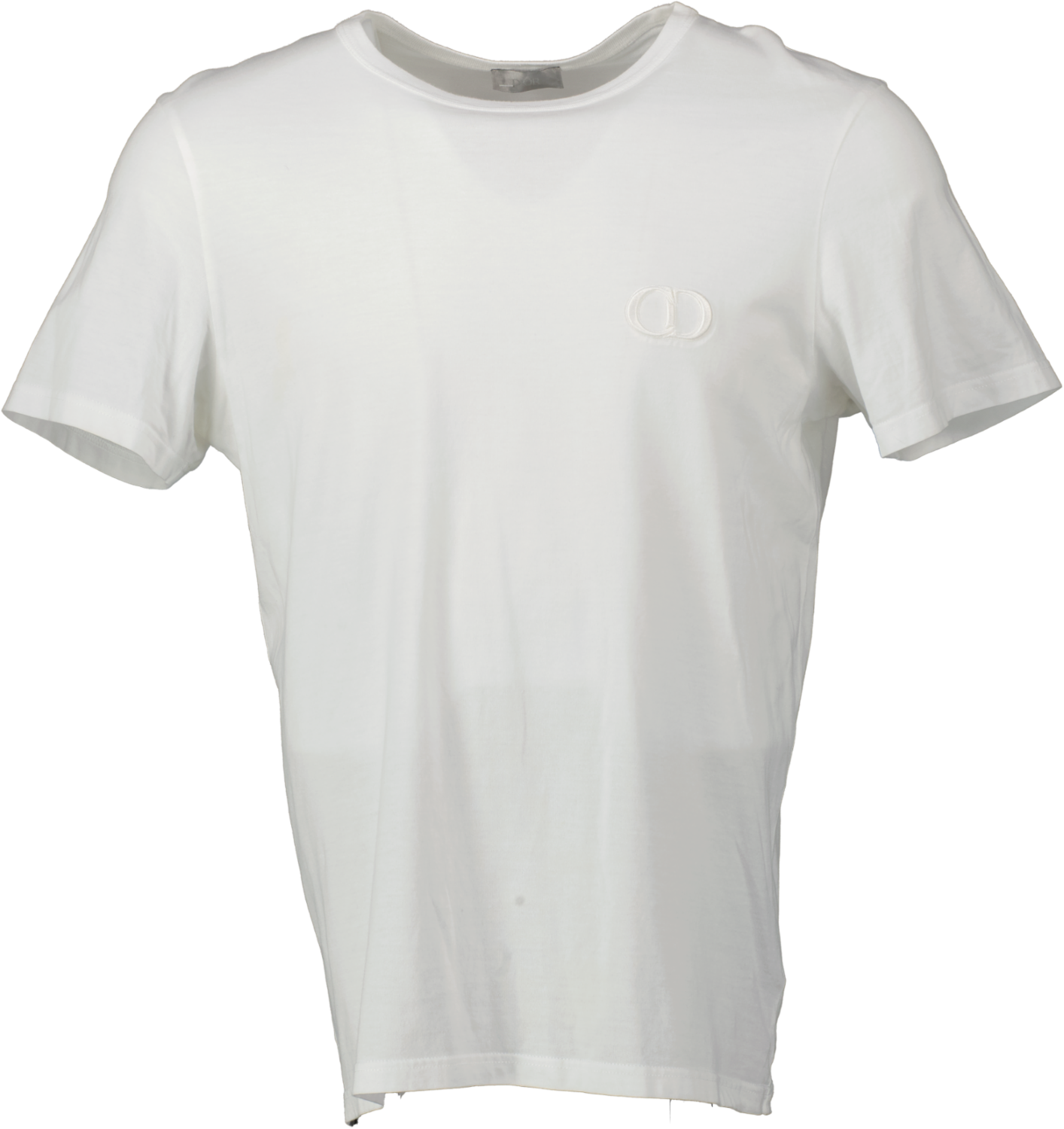 Dior White Embroidered 'cd Icon' T-shirt, Relaxed Fit UK L