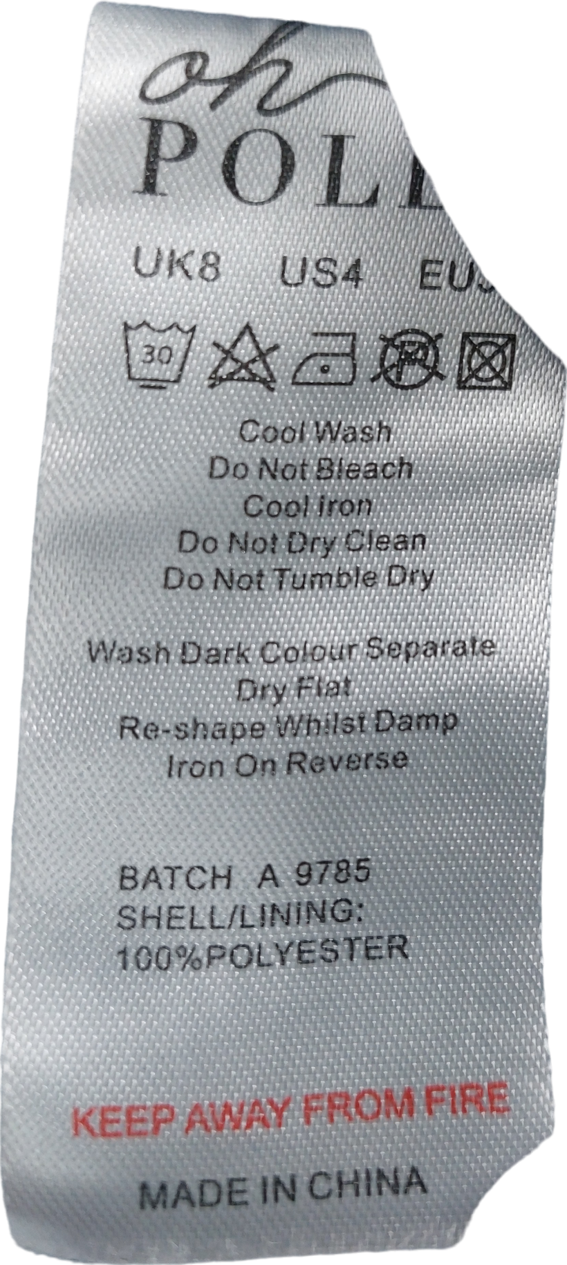 Oh Polly Blue Xaria Lace-up Corset Top UK 8