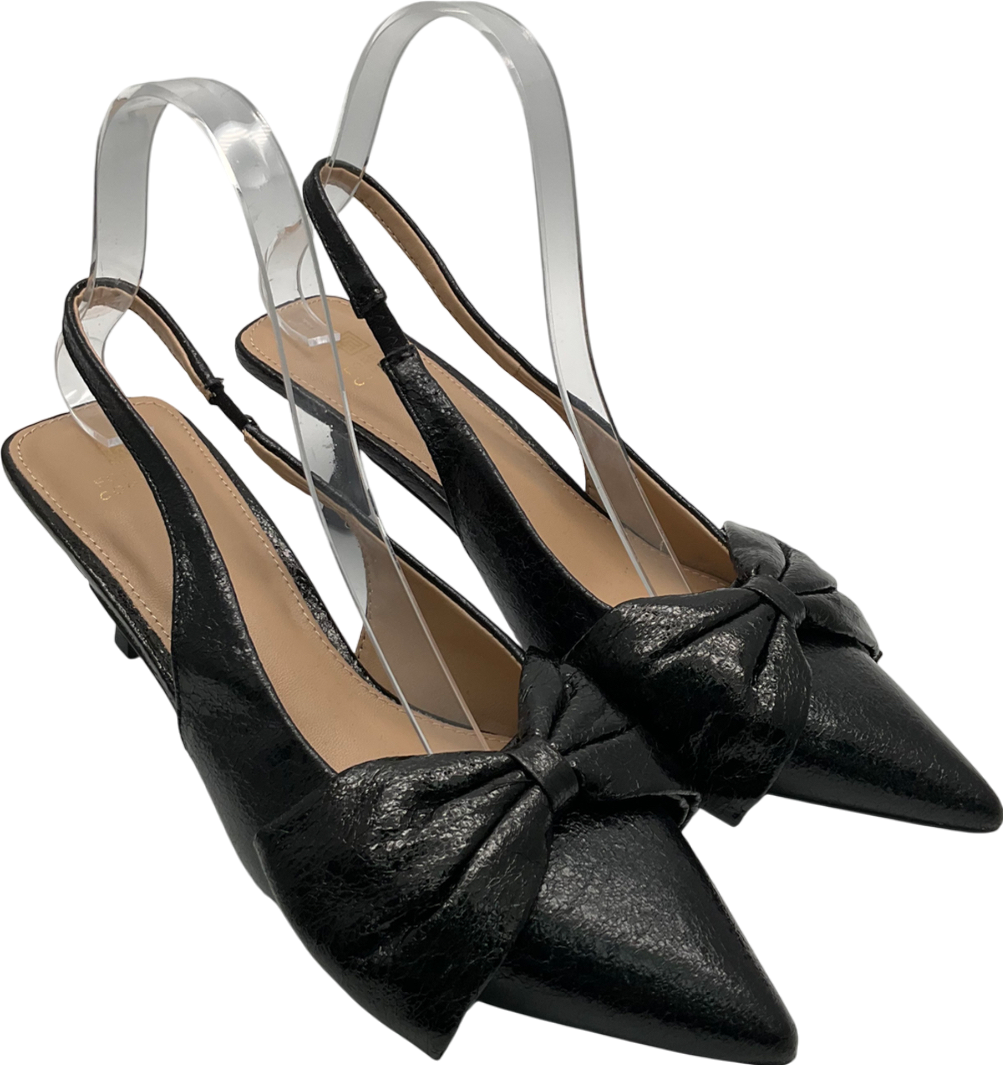 Next Black Kitten Heel Slingbacks UK 5 EU 38 👠