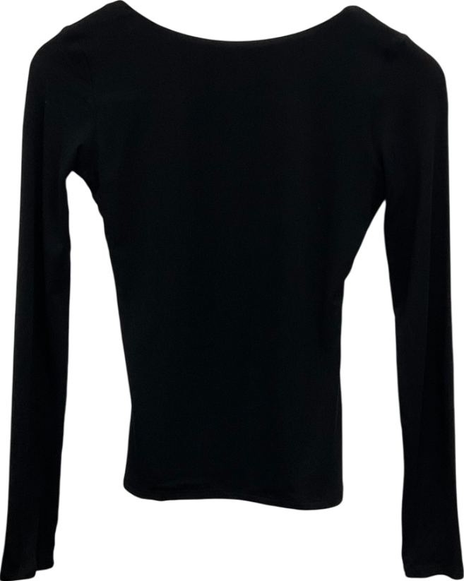 River Island Black Open Back Top UK 6