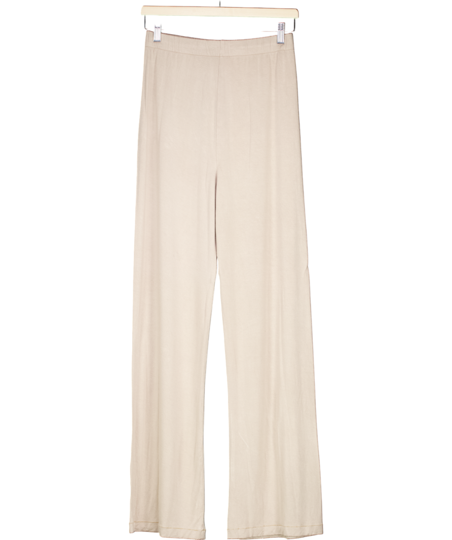 SKIMS Beige Straight Leg Trousers UK S