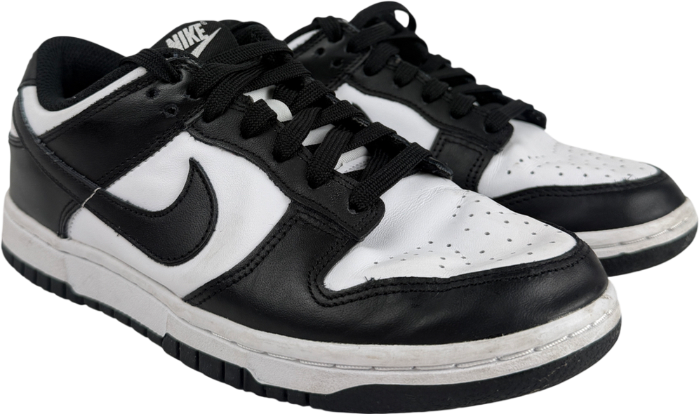 White Nike Dunk Low Older Kids' Shoes UK 4.5 EU 37.5 👠