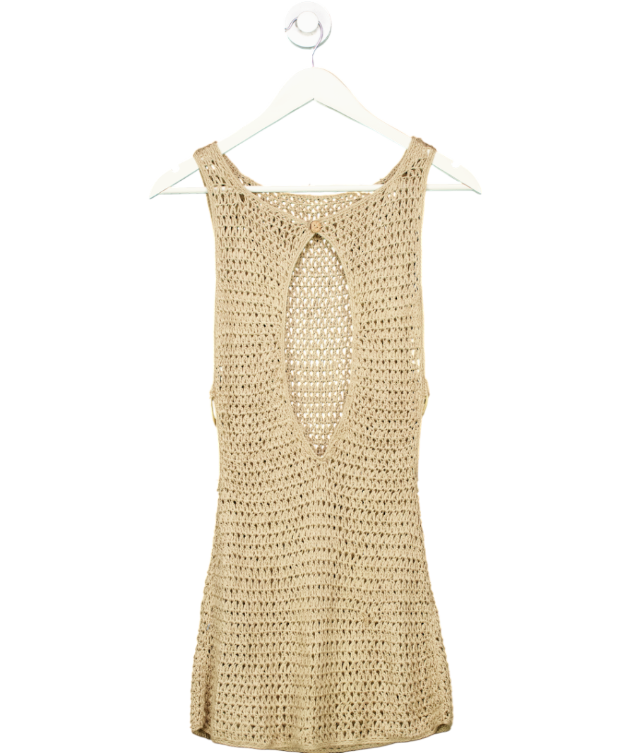 Flook The Label Beige Giselle Dress UK XS