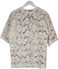 River Island White Short Sleeve Lace Top UK M