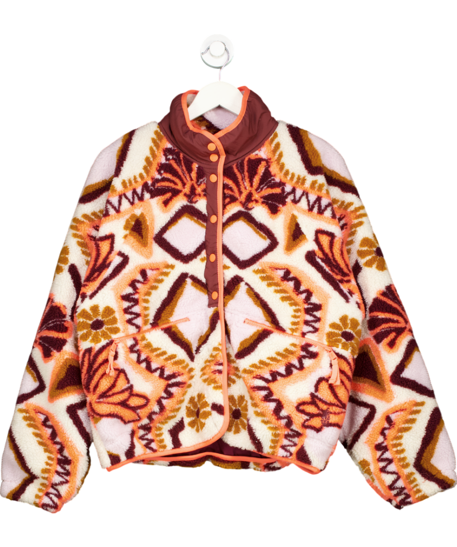 Free People Multicoloured Hit The Slopes Fleece Jacket UK M