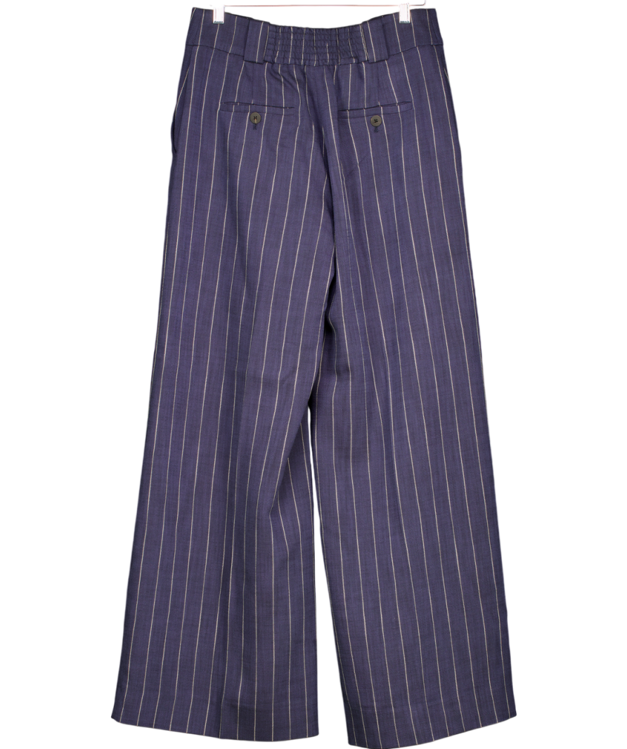 Cefinn Blue Tyler High Waist Wide Leg Trouser UK 12