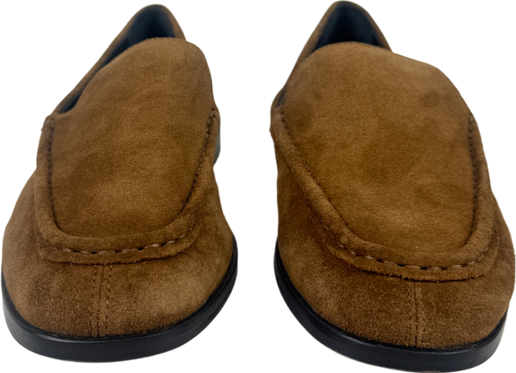 Jigsaw Brown Soft Suede Moccasin Loafer UK 7 EU 40