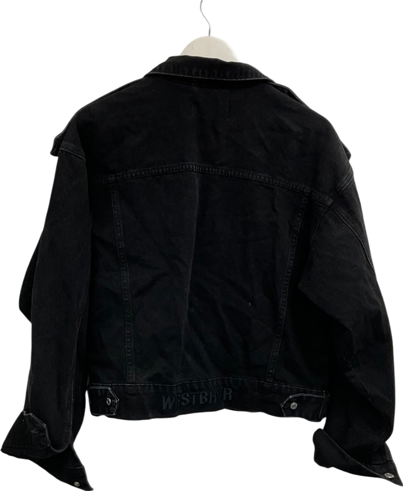 WRSTBHVR Black Frank Denim Jacket UK M